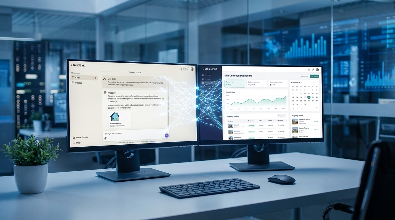 AI assistant connected to vacation rental property management system via MCP — Jurny AI-native OS with Claude integration.