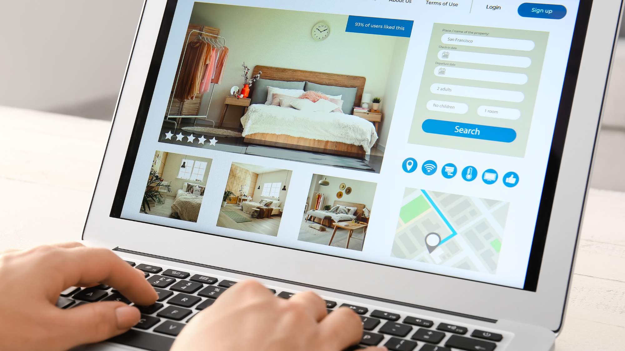 Property manager comparing direct booking vs OTA revenue on a dashboard — direct booking strategy for vacation rentals